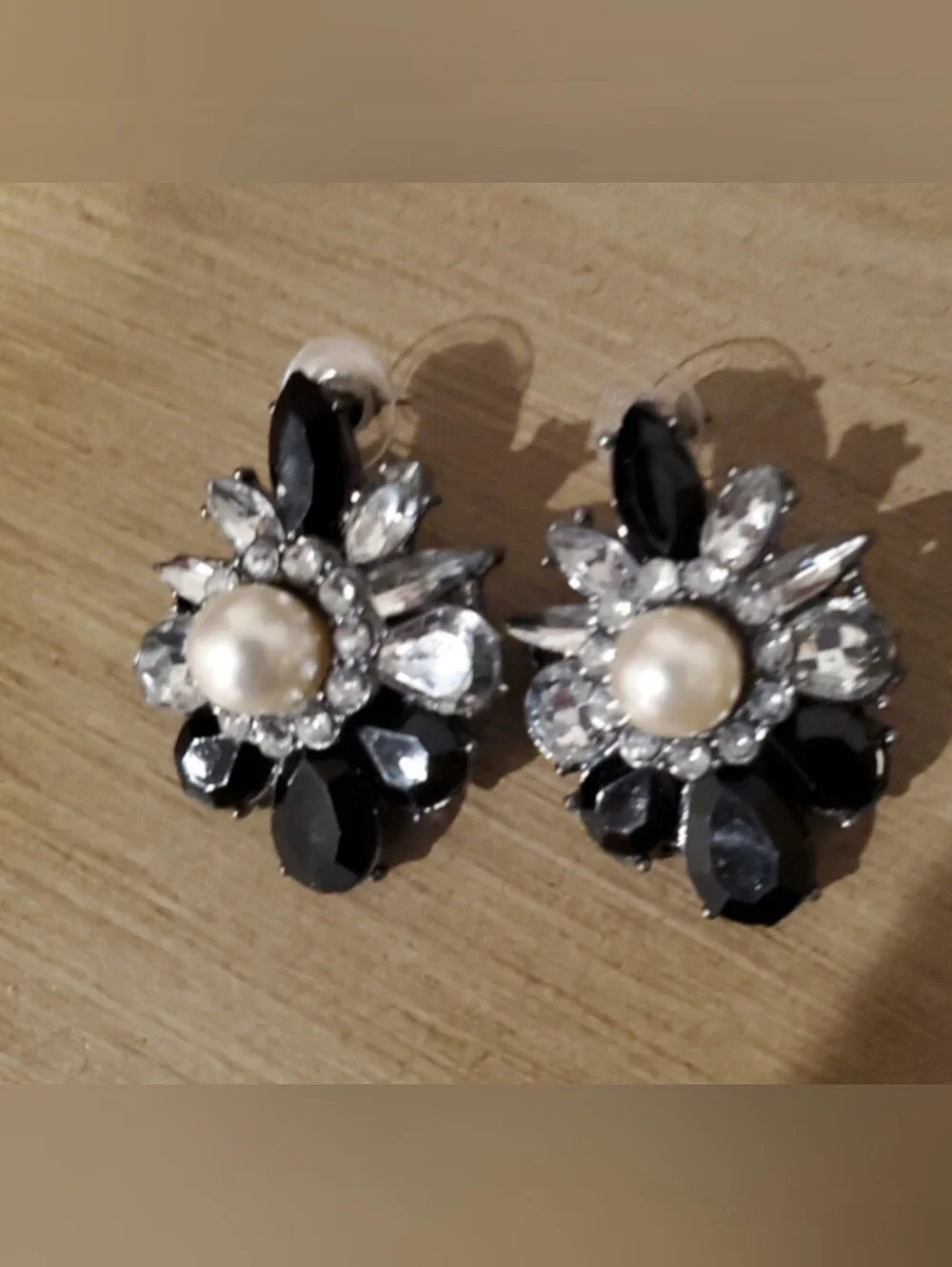 JCrew Earings Women's Silver/Black Tone Stud Earrings One Size